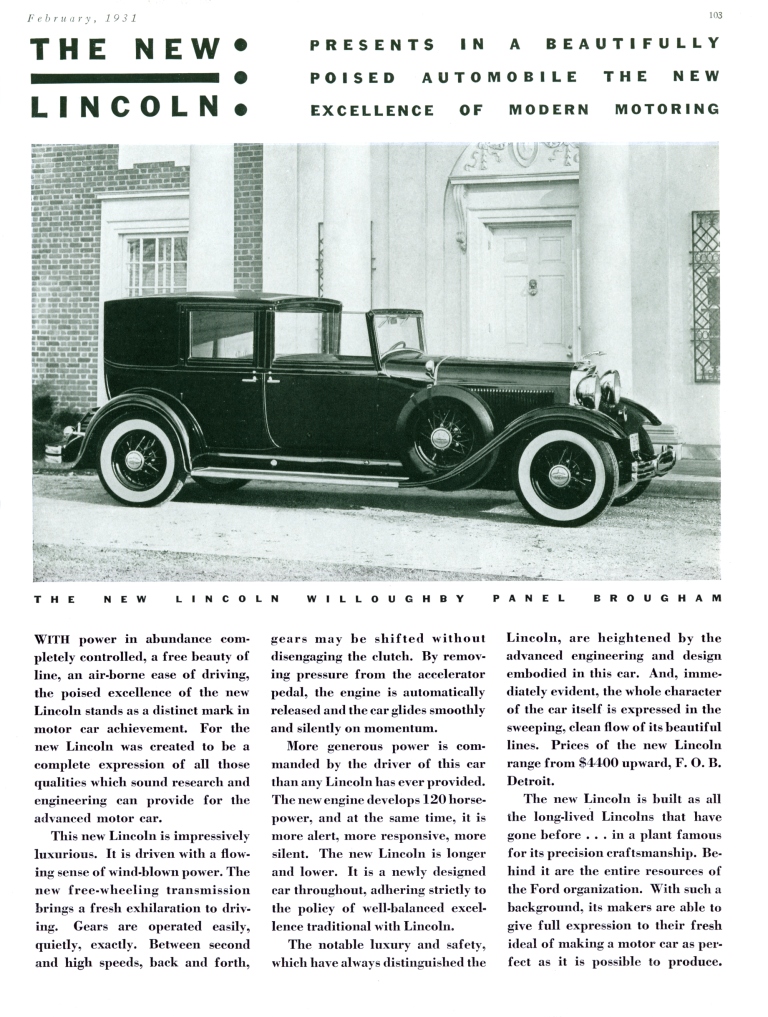 1931 Lincoln 15